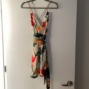 Alice and Olivia silk print dress